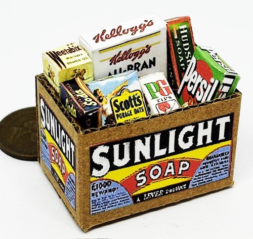 Dolls house cardboard - cardboard, grocery