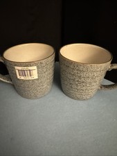 Two Denby Studio Grey Ridged