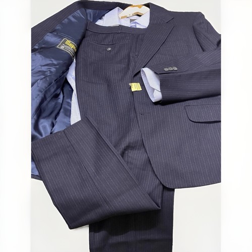 Magee tailored navy pinstripe - navy,