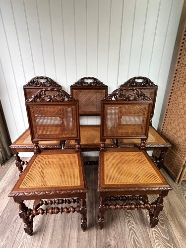 Set antique french - 5, oak