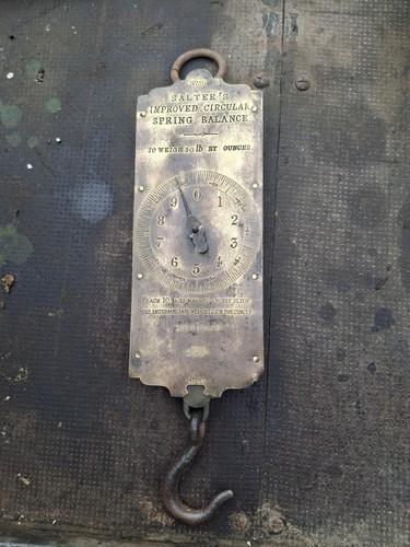 Old vintage salter spring - old,