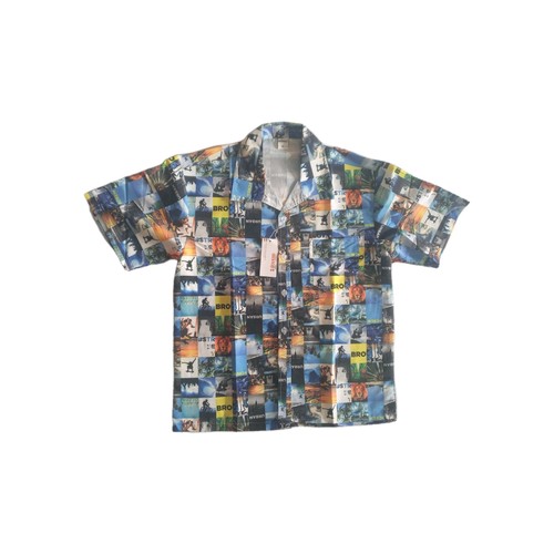 Mens short sleeve hawian shirt - short,