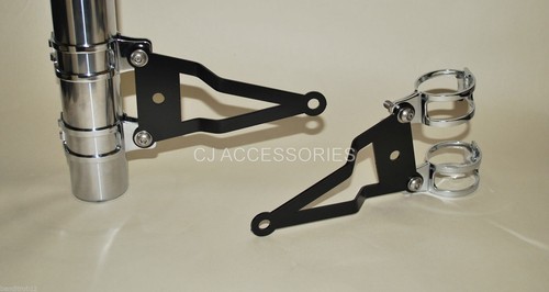 Black motorcycle fork mounted - fork,