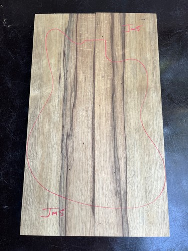 Black limba korina - limba, 2-piece