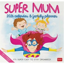 Super Mum Family Planner 2026 - Humour - Month To View