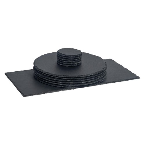 Piece round slate - piece, placemats