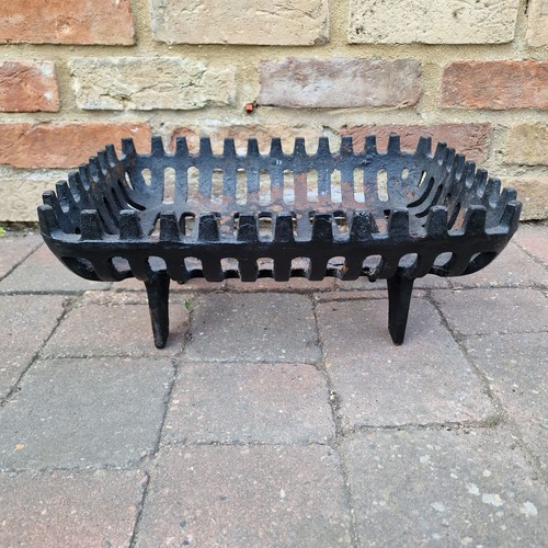 Log basket fire grate cast - log,