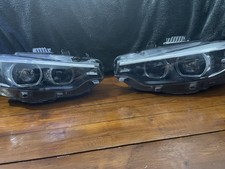 Damaged Genuine BMW 4 Series LCI Headlight Pair F30 F33 F36
