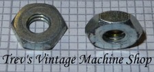 1/4 BSW Whitworth thin half lock nuts, bar turned, zinc plated steel BZP Qty2-10