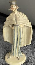 Leonardo Collection PROMONADE Lady Figurine Grey Hat Roaring 20’s Lady New Boxed