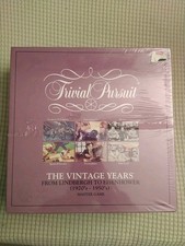 Parker Brothers Trivial Persuit The Vintage Years Game Brand New Sealed