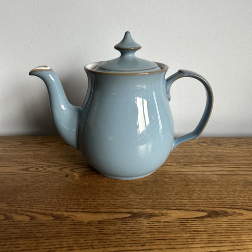 Denby colonial blue teapot 2 - colonial,