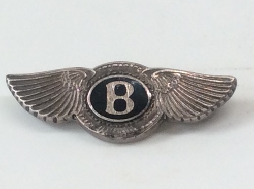 Hallmarked silver bentley - bentley, pin
