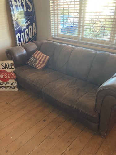 Vintage leather sofa - leather,