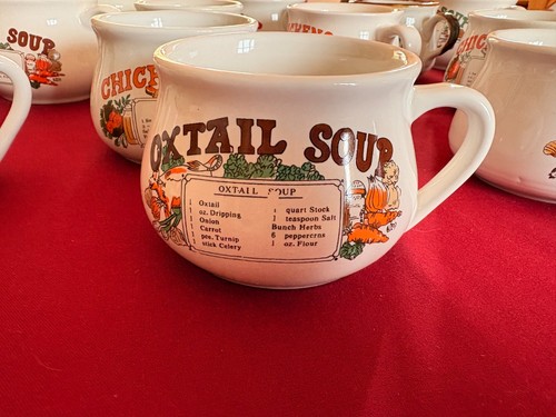 Large soup bowls with handles - large,