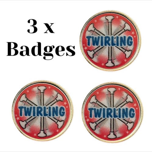Baton twirling lapel - baton,