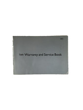 Saab 2001 Service Book With 10