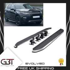 FOR LAND ROVER DISCOVERY SPORT SIDE STEPS RUNNING BOARDS BLACK/SILVER (OE Style)