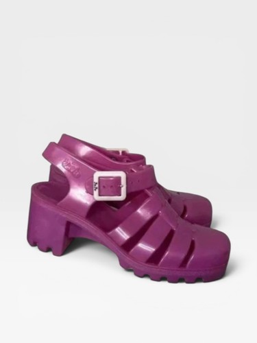 Juju pink jelly - jelly, heeled