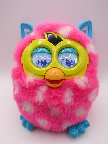 Furby boom pink white polka - boom,