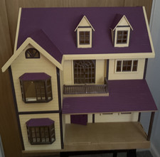 Sylvanian Families Oakwood Manor House On The Hill Purple Roof Not Complete