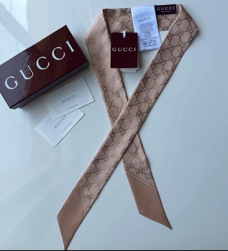 Gucci bandeau silk scarf pink - gucci,
