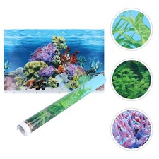  Aquarium Background Fish Tank Picture Double-sided Decorative Sticker Backdrop