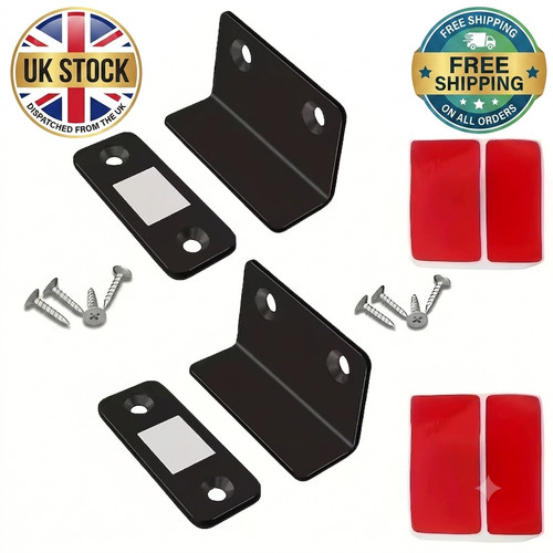 Magnetic door catch alloy - 2x,