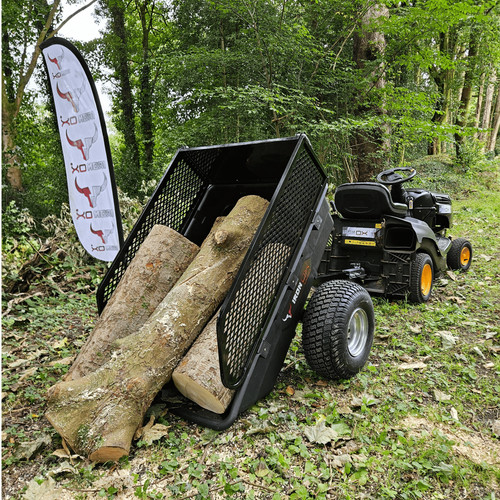 Quad atv mower tipping - tipping, trailer