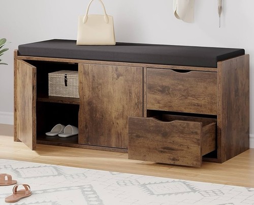 Shoe bench rustic storage - shoe,