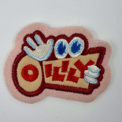 Oilily pink embroidered patch - oilily,