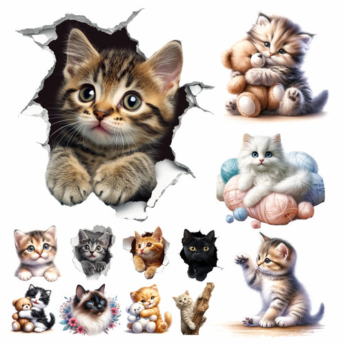 Cute kitten vinyl - kitten, cat