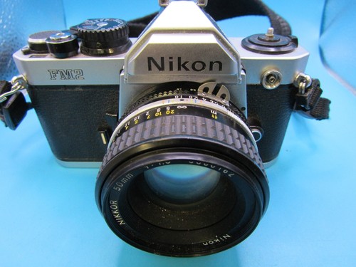 Nikon fm2 chrome slr film - nikon,