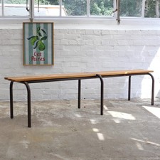 Vintage Mullca French School Bench - Adult Height