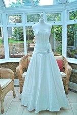 Maggie Sottero WEDDING DRESS UK 10-12-14 white A-Line princes rrp: £1100