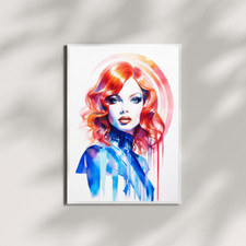 Glamour Model #4 OP Art Print