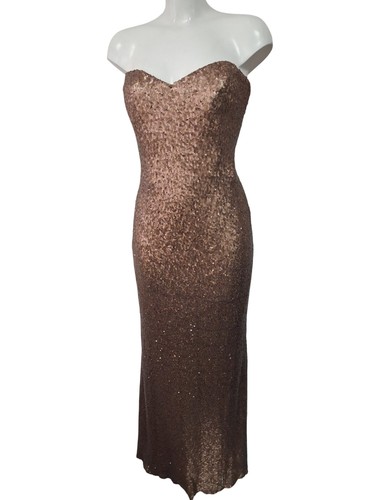 Kelsey rose strapless - rose, sequin