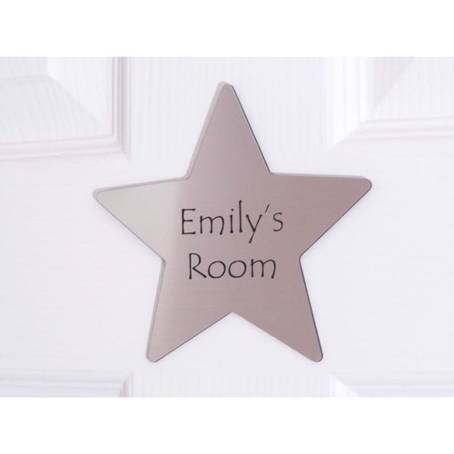 Personalised star door sign - personalised,