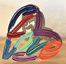 Pop art Metal " Strokes of love  "  sculpture  by DAVID GERSTEIN