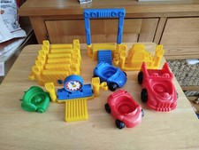 Vintage Fisher Price Construction site and cars
