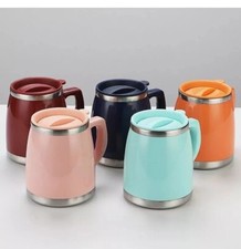 Stainless Steel Thermos Tea Coffee Thermal Cup Office Travel Insulated Mug NEW