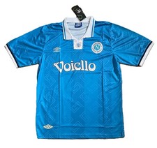 Napoli 93/94 Home Shirt Blue Retro Kit 93 94 XXL 2XL