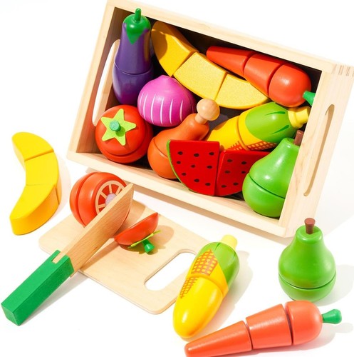 Wooden play food toys for - wooden,