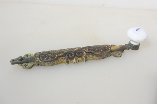 Victorian brass door bell pull - victorian,