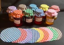 jam jar toppers covers x 36