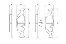 Brake pads 0 986 460 996 BOSCH