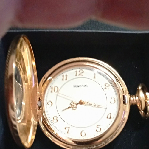 Sekonda quartz half hunter - quartz,