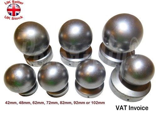 Round metal fence gate post - metal,