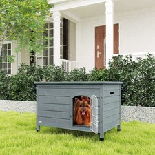 PawHut Wooden Dog House, Dog