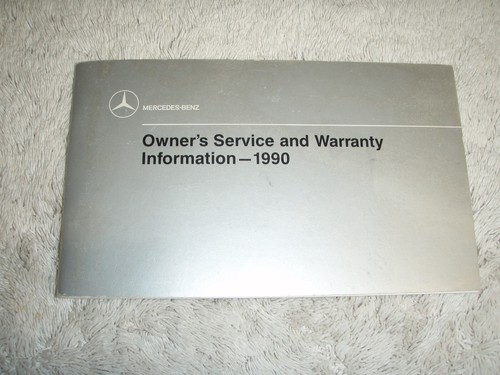 Mercedes 1990 service - 1990,
